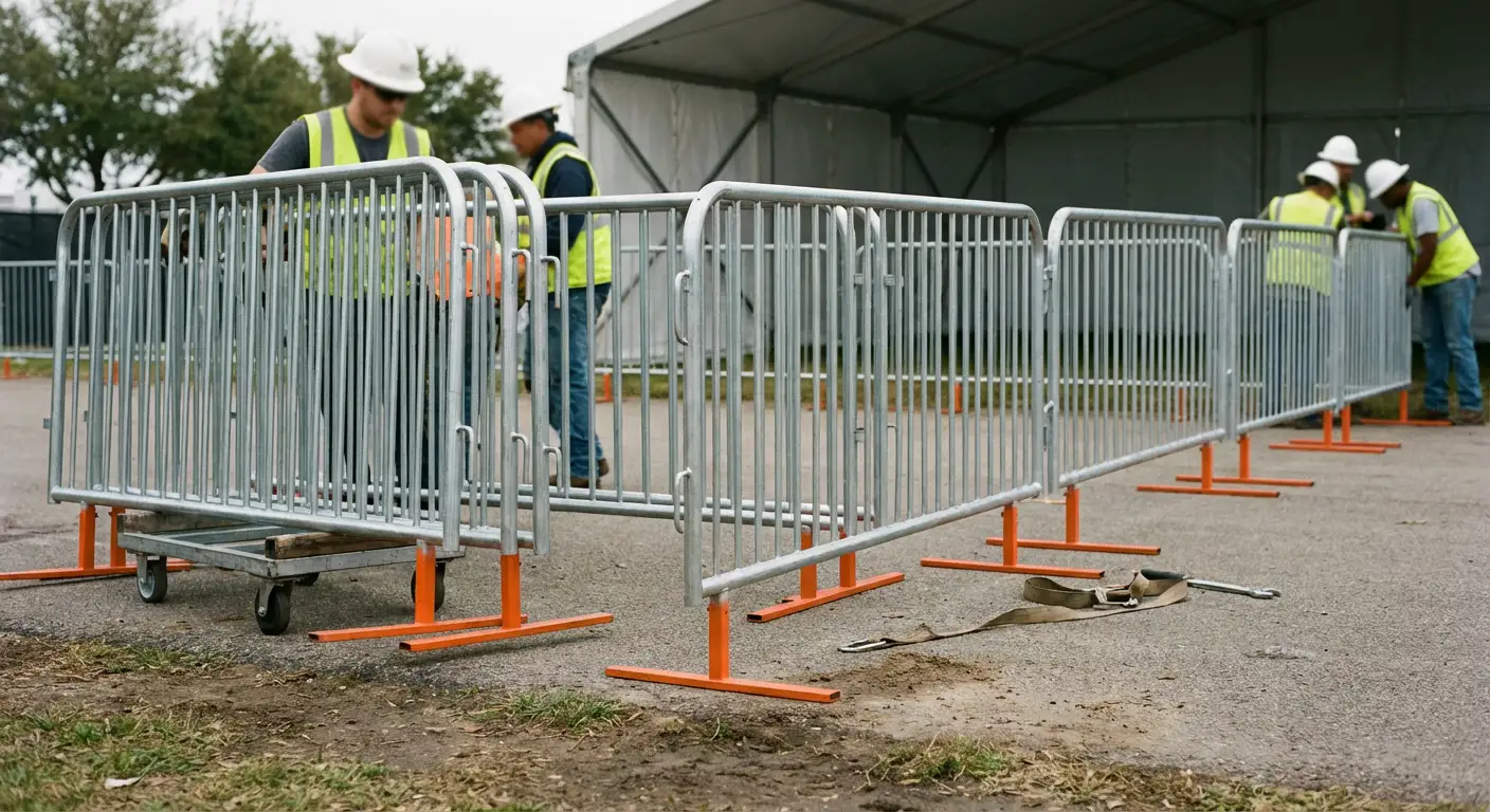 Pedestrian Barricades in Berwyn, IL