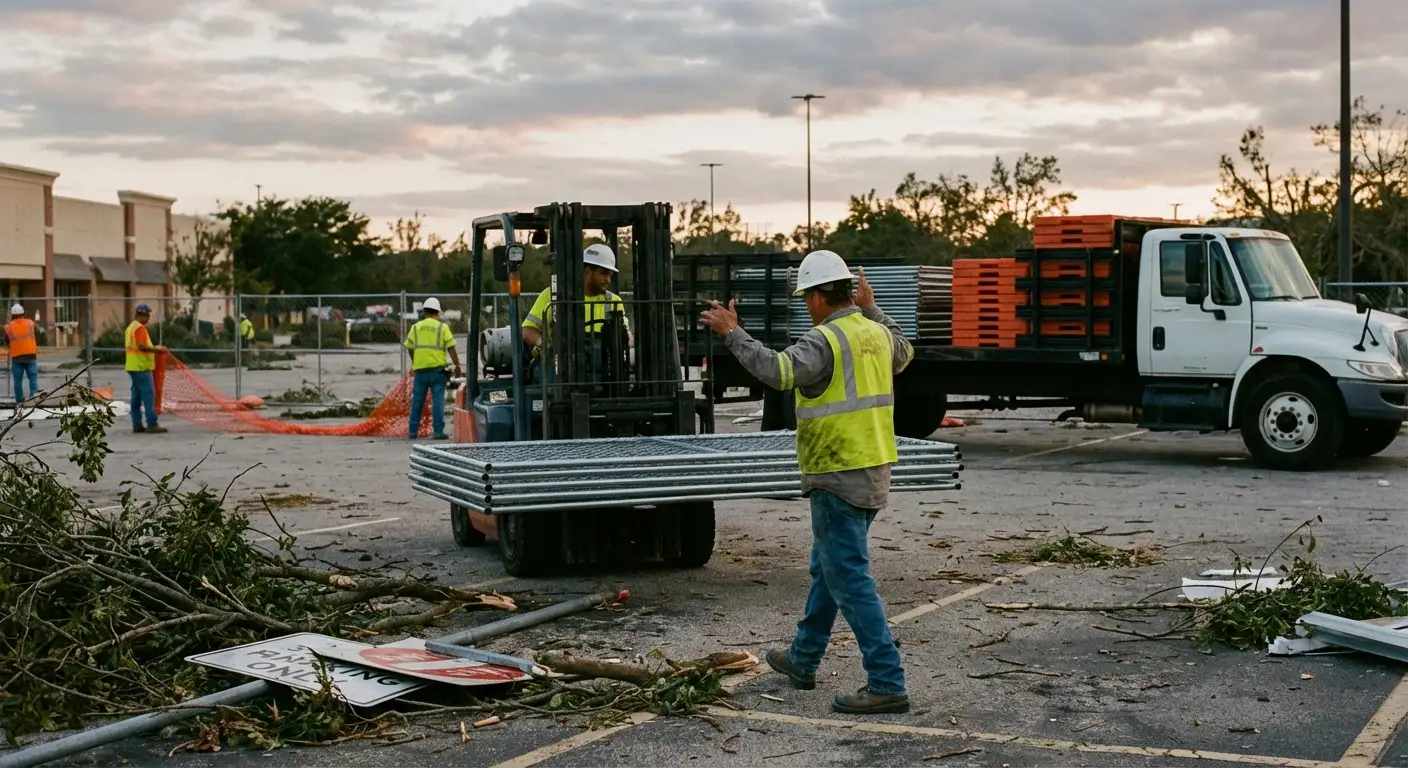 Emergency fencing deployment in Berwyn, IL