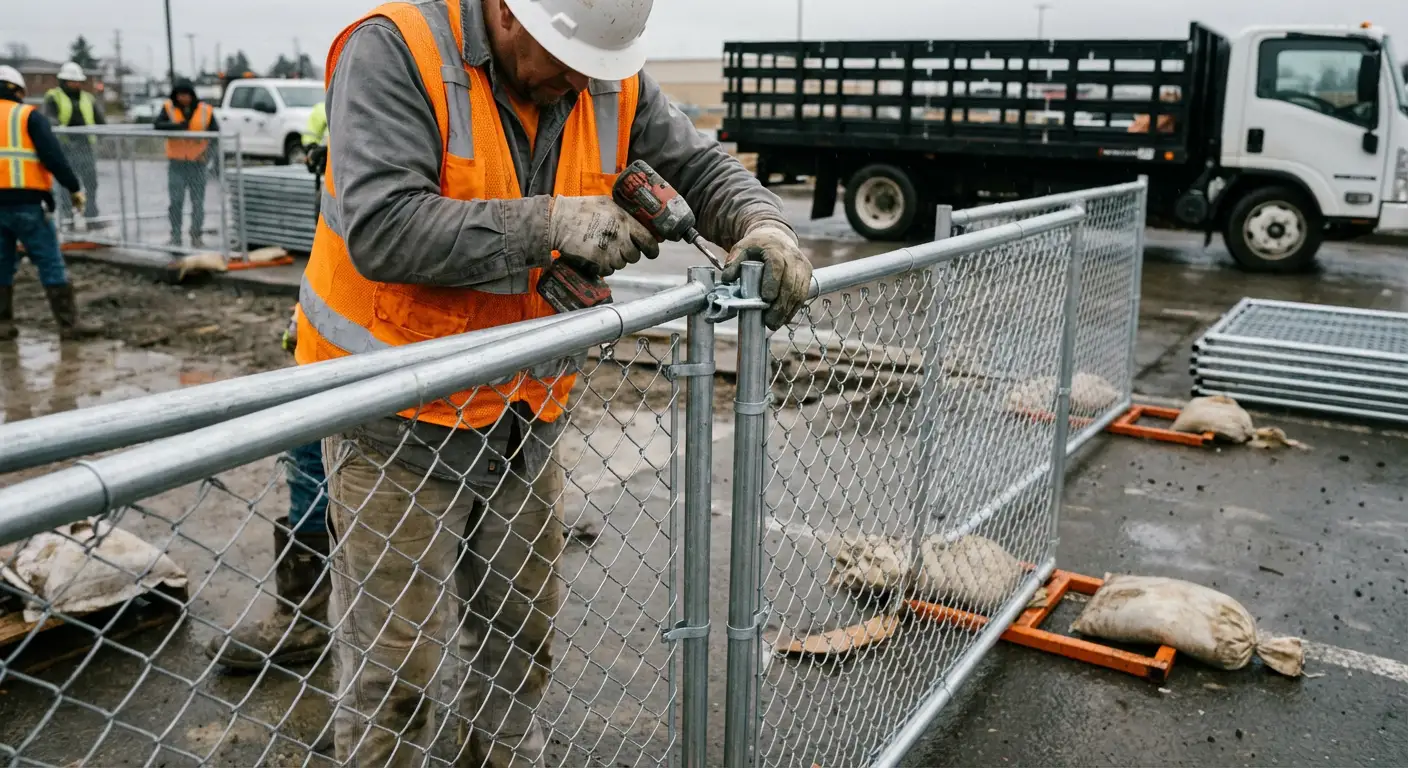 Physical security fencing for site investigation in Berwyn, IL