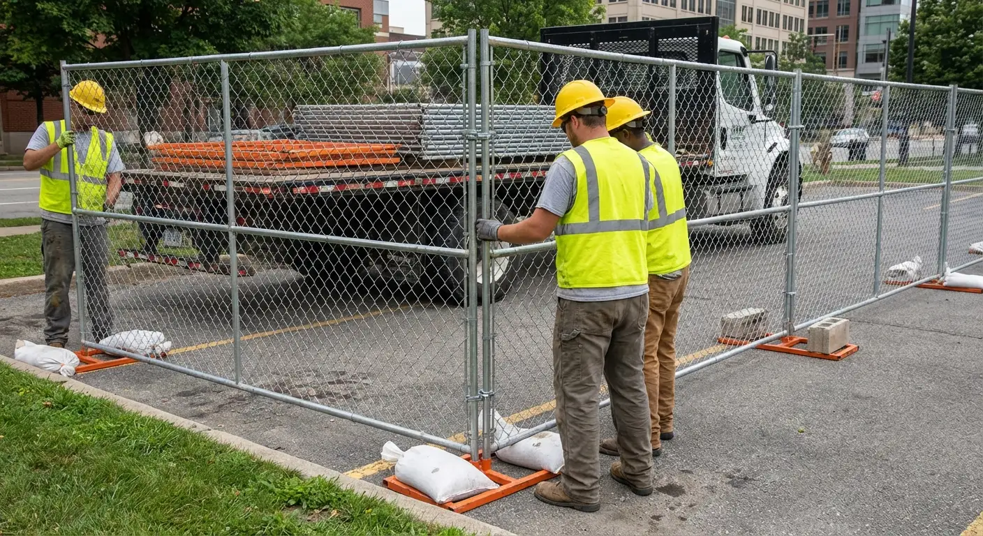 Temporary fencing solutions meeting Berwyn requirements