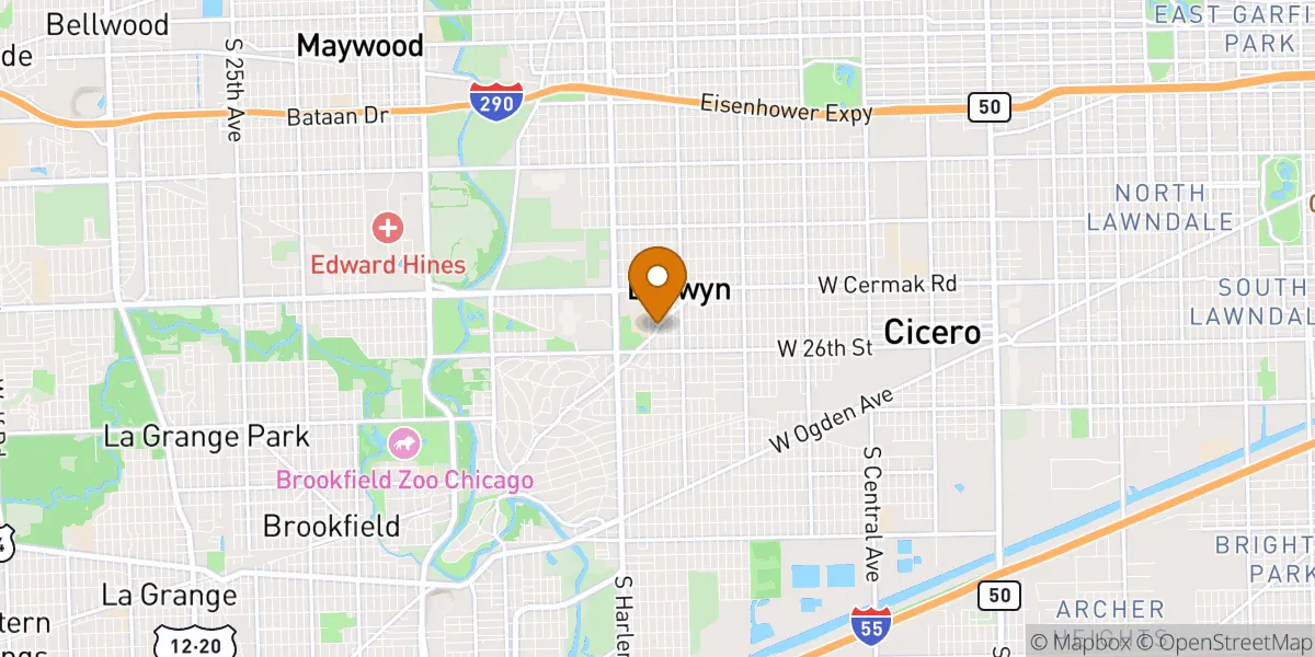 neighborhood map in Berwyn, IL