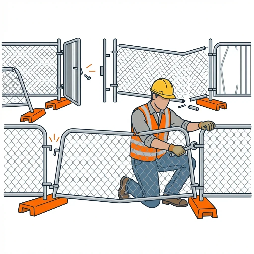 Diagram showing crowd control failure points and safety zones in Berwyn, IL